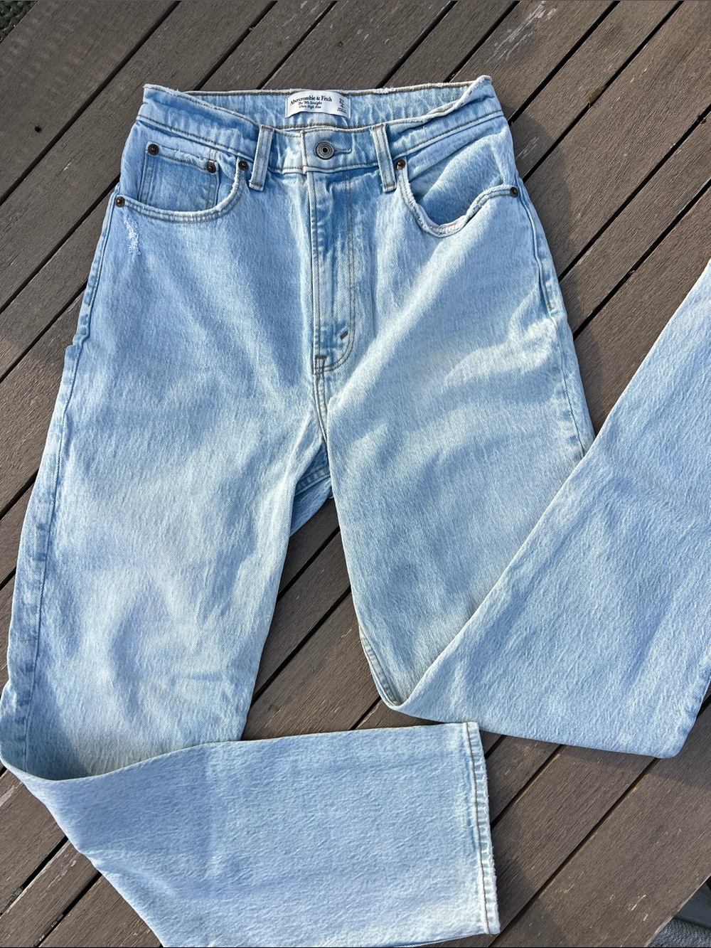 Abercrombie & Fitch Light Blue Women’s Straight Leg Jeans